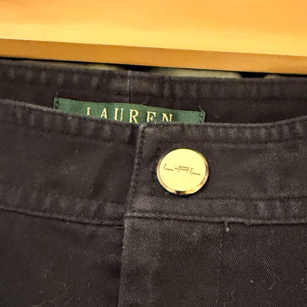 Women's Lauren by Ralph Lauren Navy Capri Pants - Picture 2 of 4